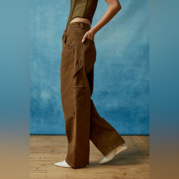 Urban Outfitters BDG Bella Baggy Carpenter in Brown size 27 - Picture 9 of 9